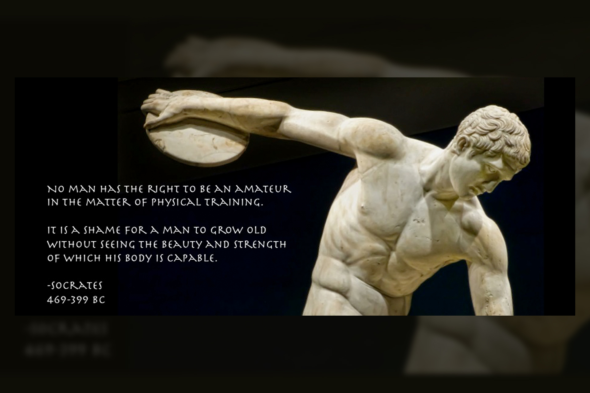  Manvotional: Socrates over het belang van lichamelijke fitheid