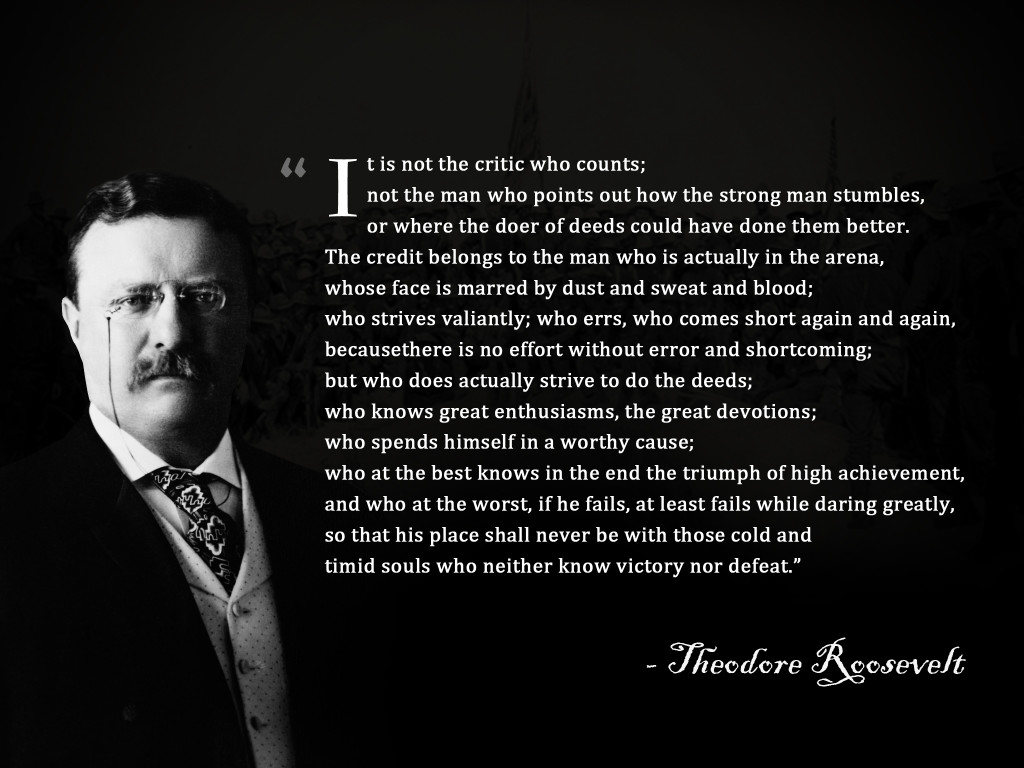  Manvotional: The Man in the Arena eftir Theodore Roosevelt